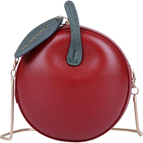 Handbags - Fruit Shape Handbag PU Leather Small Crossbody Bag for Women Girls